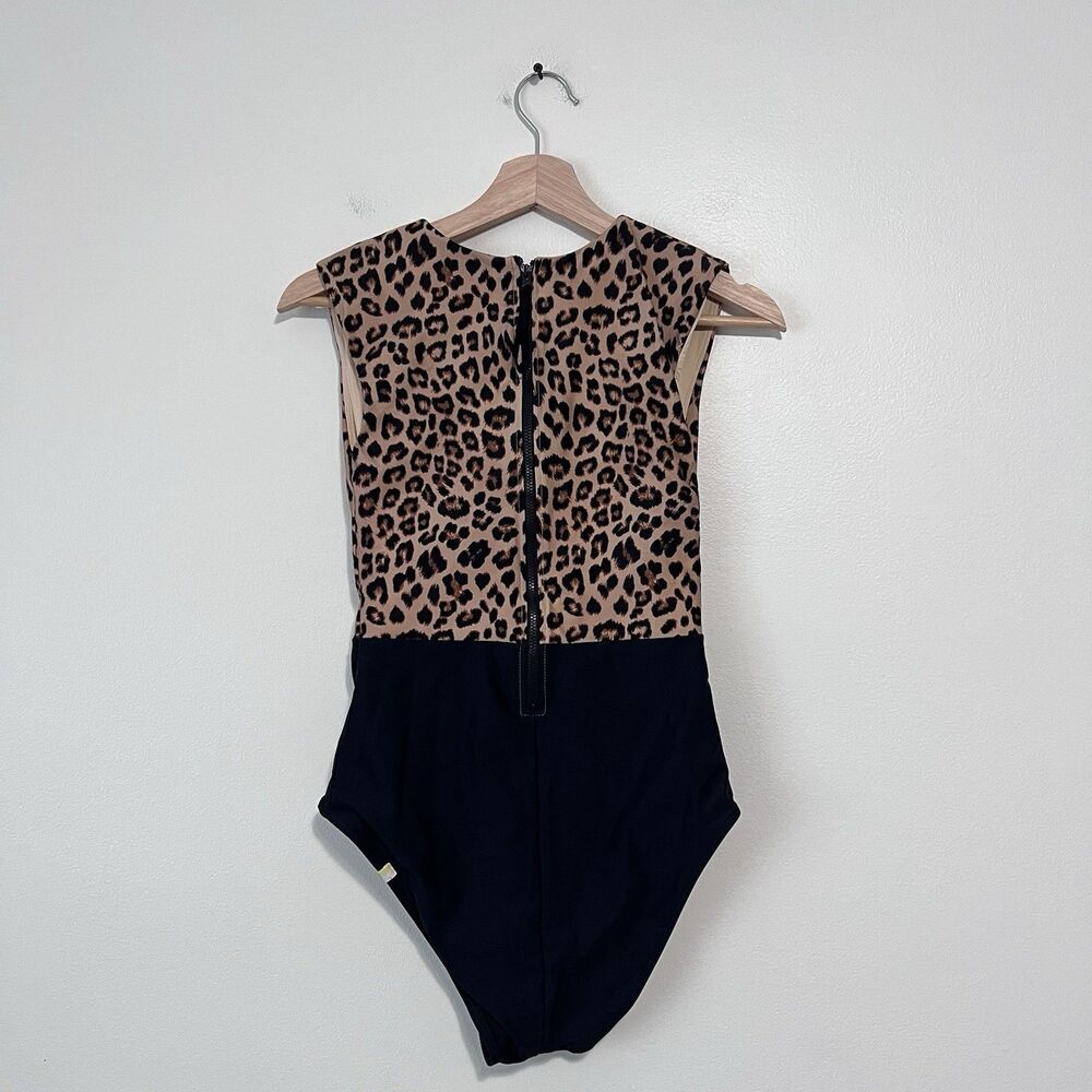 Summersalt The Surf One Piece Swimsuit Leopard Leo Print Black Size 6 NWT - Picture 8 of 10